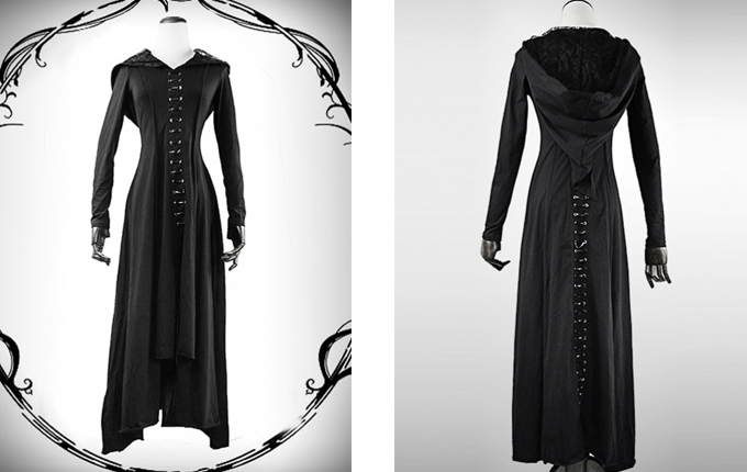 Punk Gothic Hooded Dress