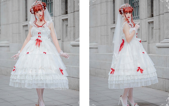 Classic Lolita Sling Wedding Dress