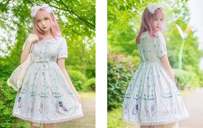 Sweet Lolita Short Sleeve Dress
