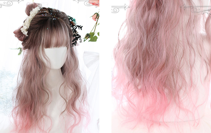 Lolita Pink Gradient Wigs
