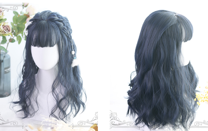 Navy Blue Lolita Wig